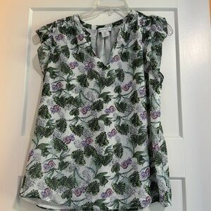 Tropical Print Top
